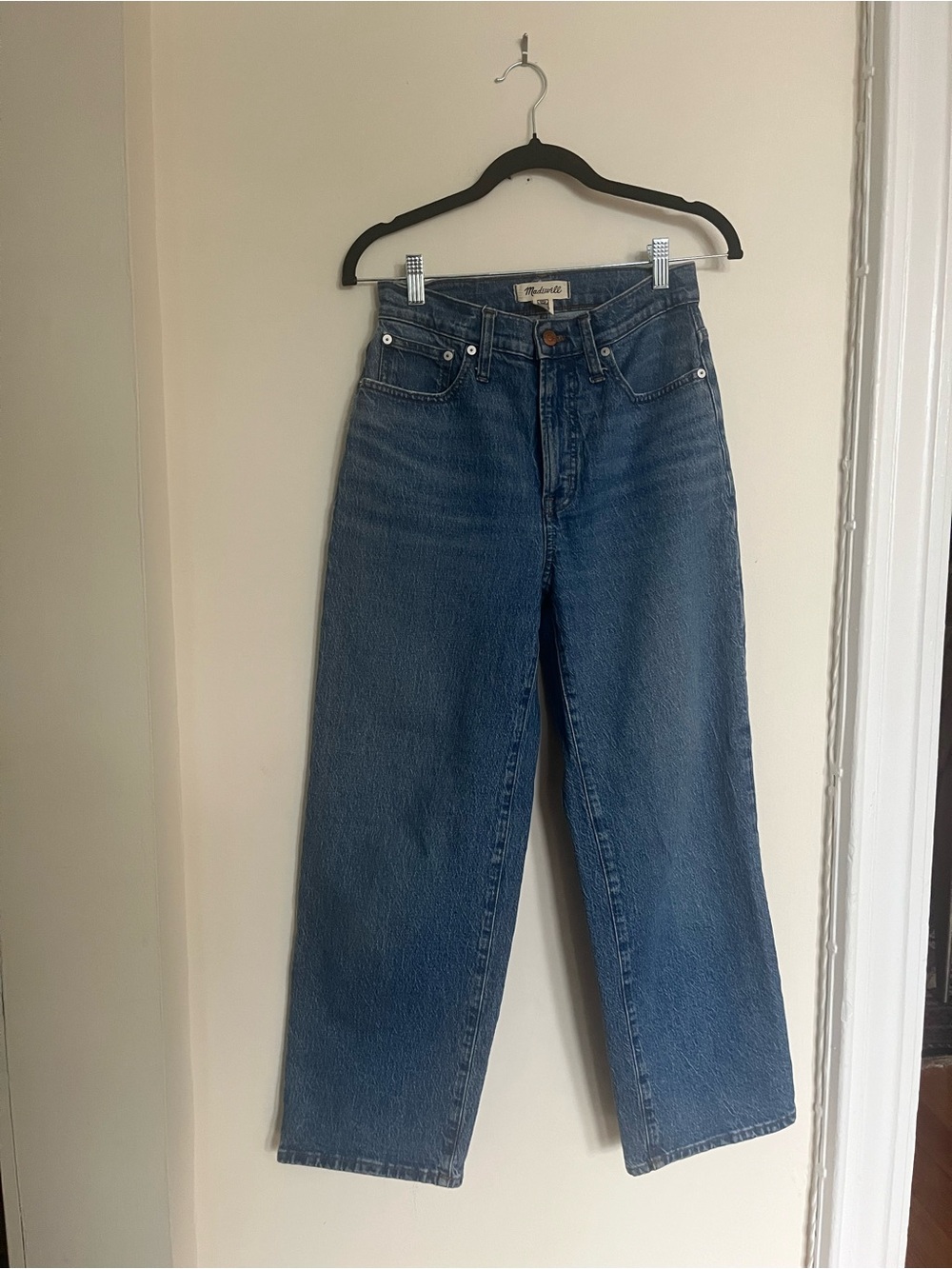 Madewell Straight Leg Women's Jeans — Medium Blue